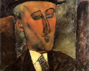 阿米地奥 莫迪里阿尼 : Portrait of Max Jacob